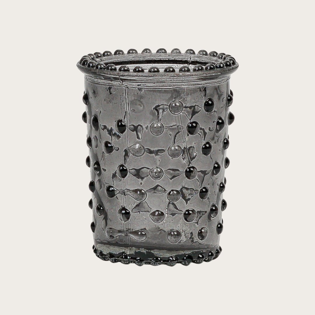 Bowral Small Glass Candle Holder in Grey - Buy 1 Get 1 Free Sale