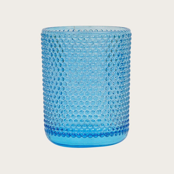 Amelia Textured Candle Holder in Blue - Large (Save 53%)