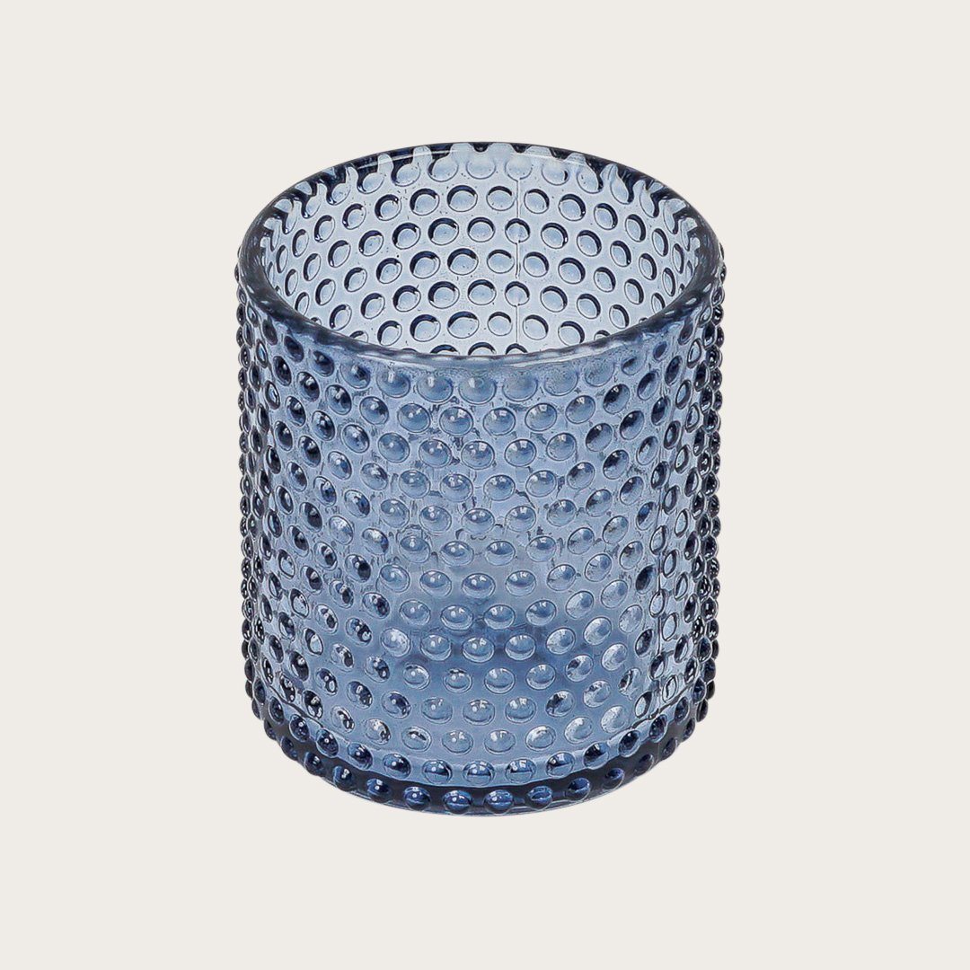 Amelia Textured Candle Holder in Blue - Buy 1 Get 1 Free Sale