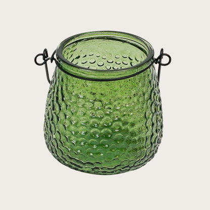 Amaris Glass Candle Holder in Green - Buy 1 Get 1 Free Sale
