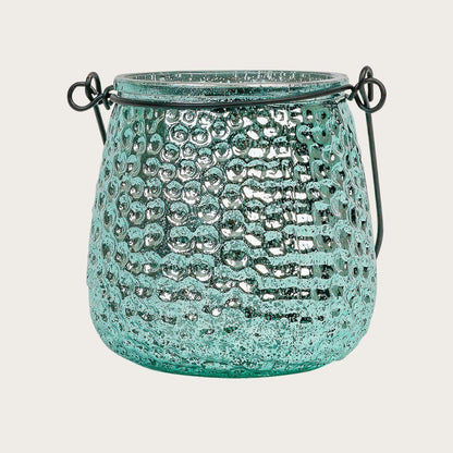 Isla Metallic Candleholder in Aqua - Buy 1 Get 1 Free Sale
