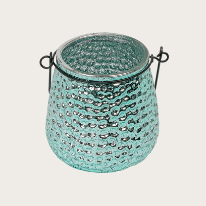 Isla Metallic Candleholder in Aqua - Buy 1 Get 1 Free Sale