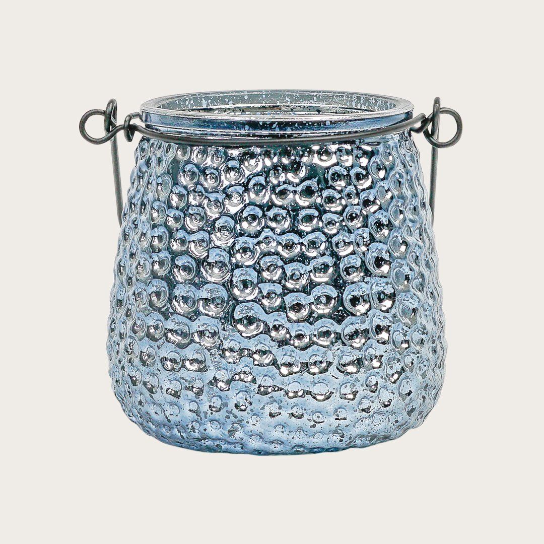 Isla Metallic Candleholder in Blue - Buy 1 Get 1 Free Sale