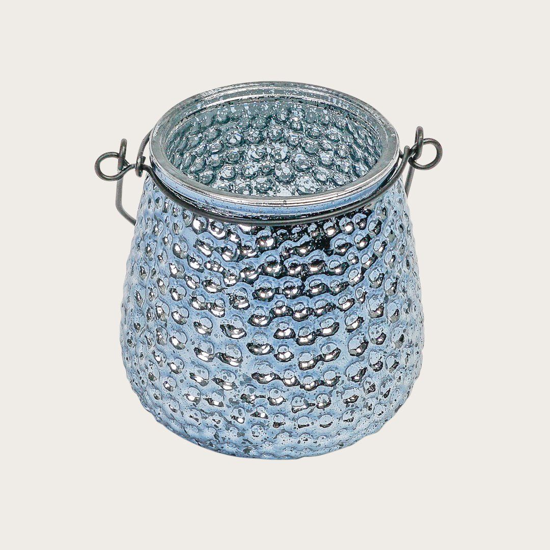 Isla Metallic Candleholder in Blue - Buy 1 Get 1 Free Sale