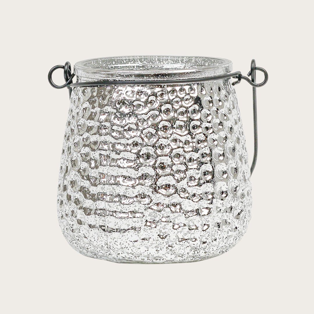 Isla Metallic Candleholder in Silver - Buy 1 Get 1 Free Sale