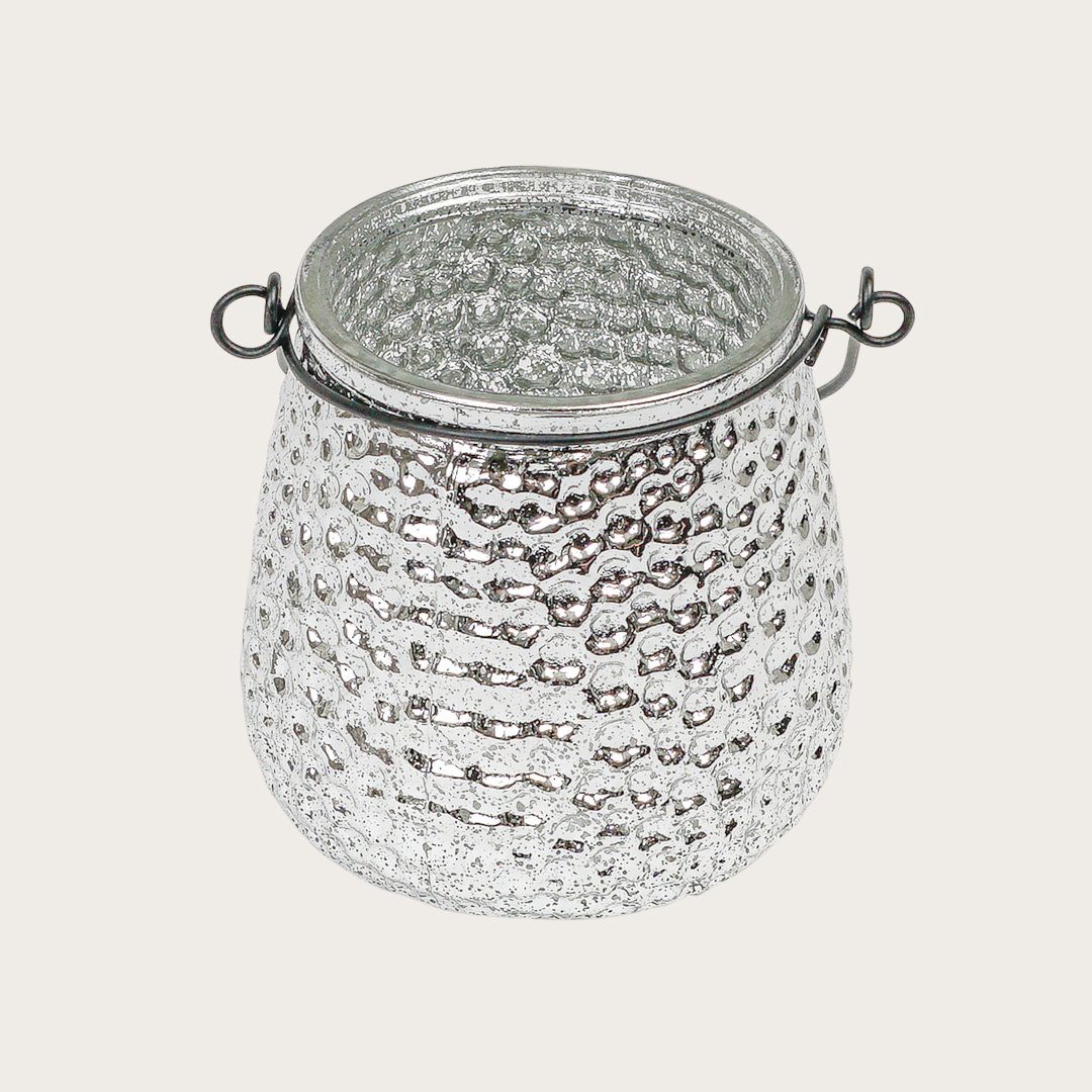 Isla Metallic Candleholder in Silver - Buy 1 Get 1 Free Sale