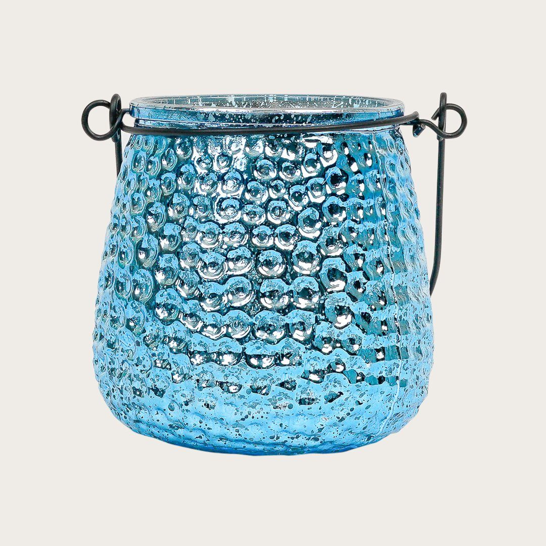 Boho Metallic Candleholder in Sky Blue - Buy 1 Get 1 Free Sale