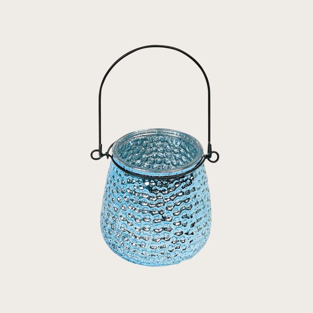 Boho Metallic Candleholder in Sky Blue - Buy 1 Get 1 Free Sale