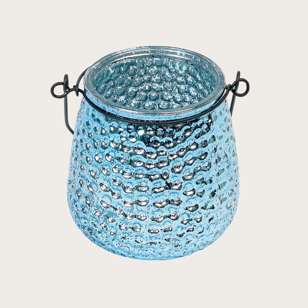 Boho Metallic Candleholder in Sky Blue - Buy 1 Get 1 Free Sale