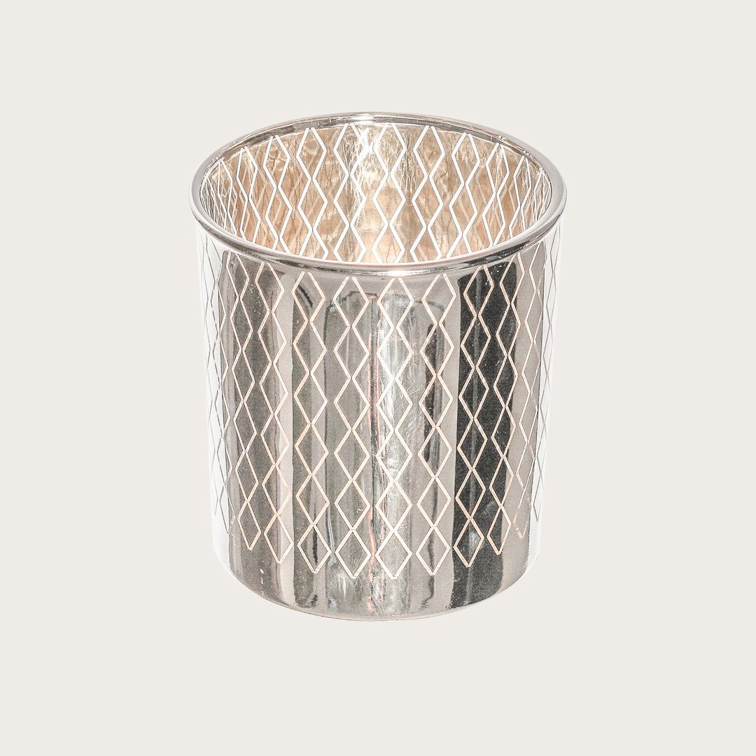 Consuela Metallic Argyle Candle Holder - Buy 1 Get 1 Free Sale