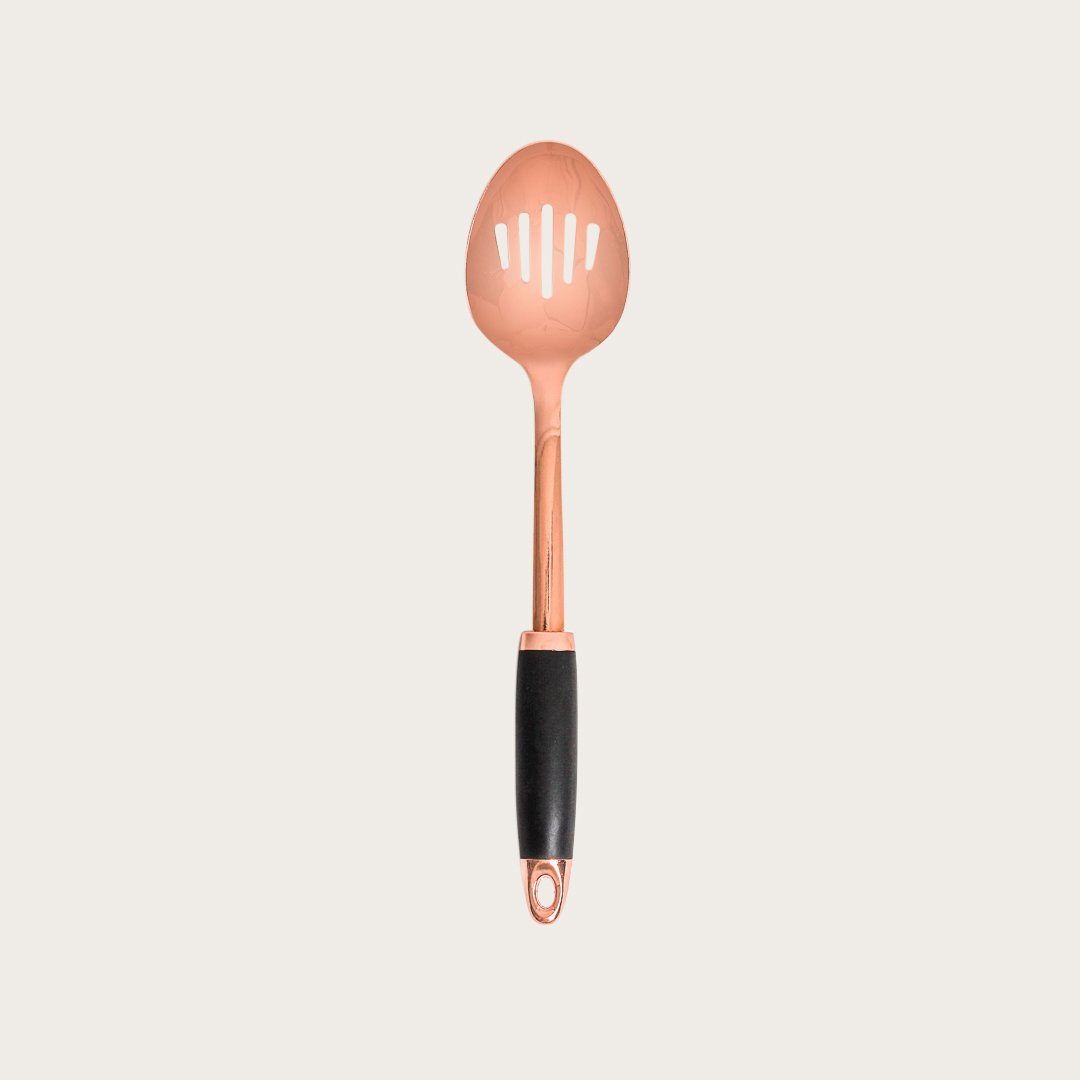 Salian Copper Soft Grip Slotted Spoon - Buy 1 Get 1 Free Sale