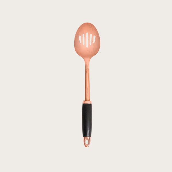Salian Copper Soft Grip Slotted Spoon (Save 65%)