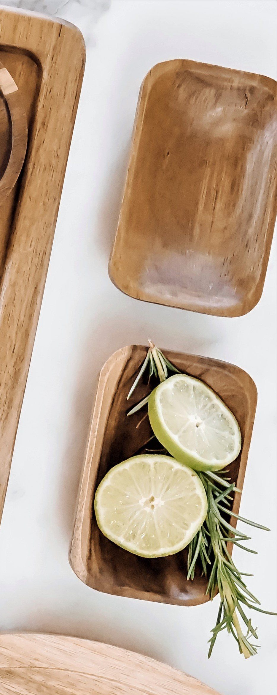 Jamila Wooden Rectangular Serving Bowl