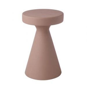 Lualla Metal Side Table in Nude