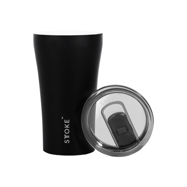 STTOKE Reusable Ceramic Cup in Black 12oz (Save 25%)