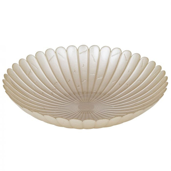 Glazed Platter in Pearl White