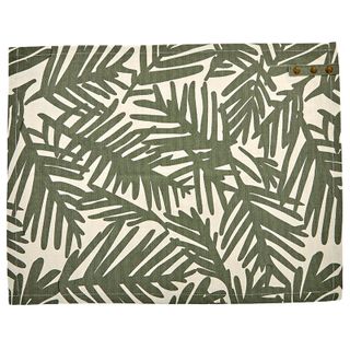 Palm Cotton Placemat in Olive (Buy 1 Get 1 Free)