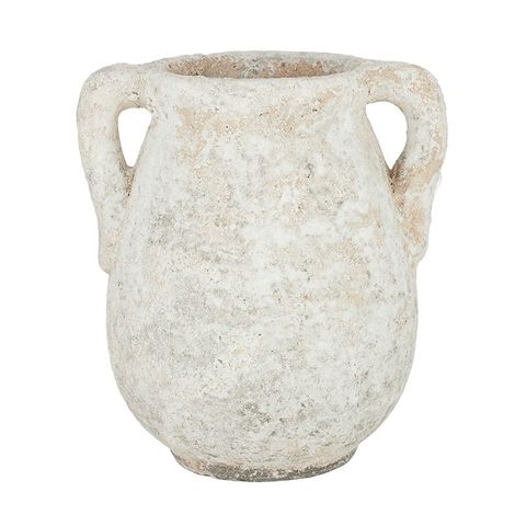 Tuscany Rustic Vase/Pot in Antique White - 28 x 31cm
