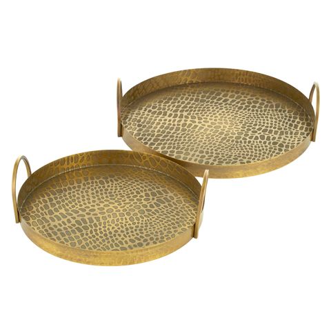 Dania Gold Metal Serving Tray - Small