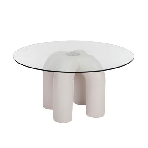 Martine Glass and Resin Coffee Table