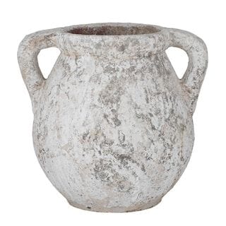 Tuscany Rustic Vase/Pot in Antique White - 54 x 50cm