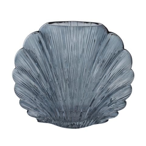 Adriana Scallop Glass Vase Deep Blue (Save 25%)
