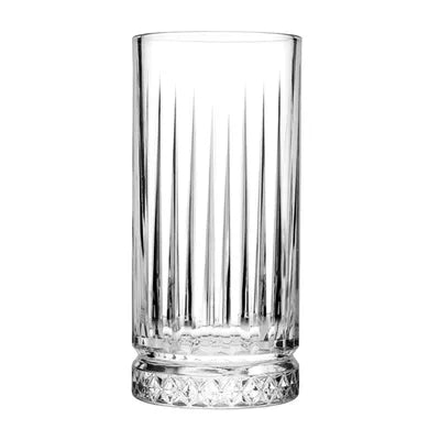 Caria Ribbed Tall Glass Cocktail Tumbler 280ml