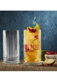 Caria Ribbed Tall Glass Cocktail Tumbler 280ml