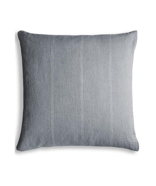 Striped Linen Cushion Cover in Grey (Save 72%)