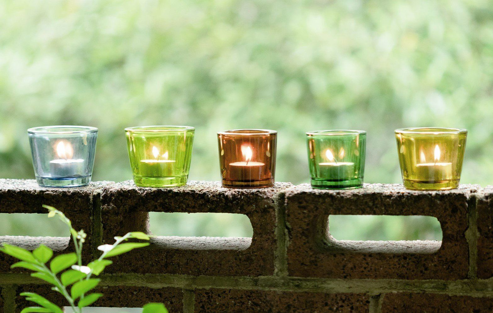 Elise Glass Candle Holders in Aqua - Buy 1 Get 1 Free Sale